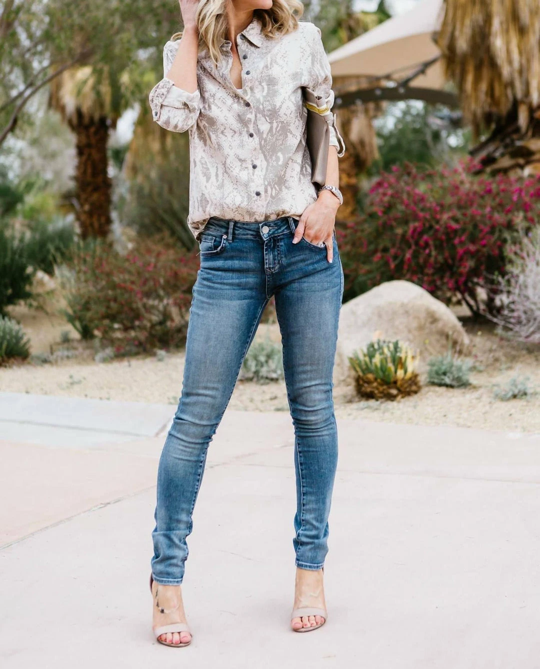 Dear John Denim women Sophia Snakeskin Blouse in Beige Snakeskin Print 3 Dear John Denim women Sophia Snakeskin Blouse in Beige Snakeskin Print