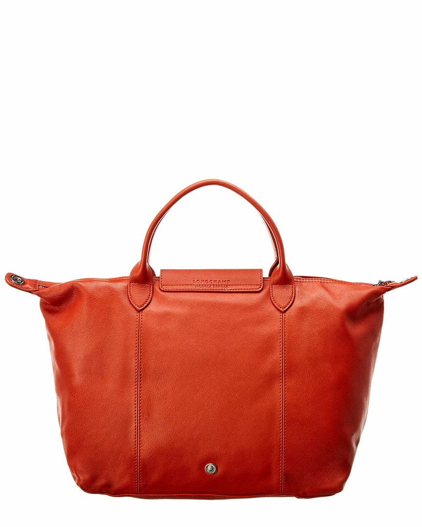 women Longchamp Le Pliage Cuir Medium Leather Short Handle Tote 4 women Longchamp Le Pliage Cuir Medium Leather Short Handle Tote - Image 2