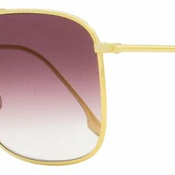 Victoria Beckham Women's Square Sunglasses VB202S 712 Gold 59mm