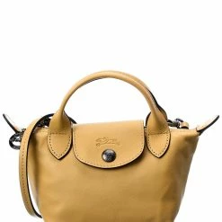 women Longchamp Le Pliage Cuir Small Leather Crossbody