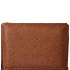 Longchamp Le Foulonne Leather Laptop Case