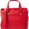 women Longchamp Le Foulonne Leather Top Handle Tote