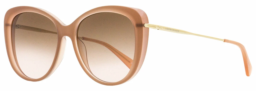 Longchamp Women's Butterfly Sunglasses LO674S 279 Nude/Gold 56mm 3 Longchamp Women's Butterfly Sunglasses LO674S 279 Nude/Gold 56mm