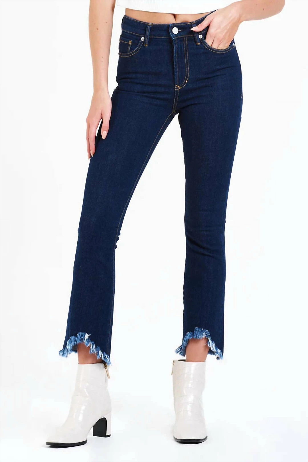 Dear John Denim women Loren High Rise Cropped Flare Jean in Lancaster 3 Dear John Denim women Loren High Rise Cropped Flare Jean in Lancaster