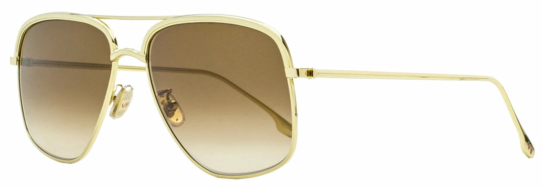 Victoria Beckham Women's Navigator Sunglasses VB200S 714 Gold 57mm 3 Victoria Beckham Women's Navigator Sunglasses VB200S 714 Gold 57mm