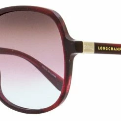 Longchamp Women's Square Sunglasses LO668S 514 Marble Rouge 58mm