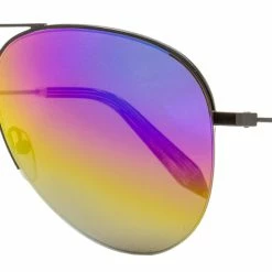 Victoria Beckham Women's Aviator Sunglasses VBS90 C52 Shiny Black 62mm