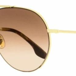 Victoria Beckham Women's Aviator Sunglasses VB213S 725 Gold/Havana 61mm