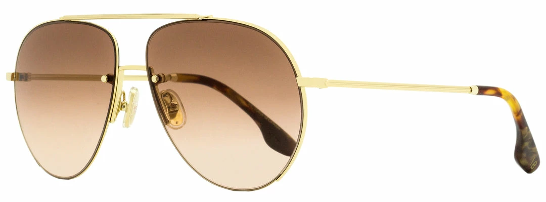 Victoria Beckham Women's Aviator Sunglasses VB213S 725 Gold/Havana 61mm 3 Victoria Beckham Women's Aviator Sunglasses VB213S 725 Gold/Havana 61mm