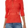 Victoria Beckham women Military Rib Polo Shirt in Red Mouline -Dear John Denim Sales Shop 6211fae9ee5647e8b58cfd658e9a3e2f 1080x