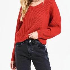 Dear John Denim women Orion Merry Sweater in Red