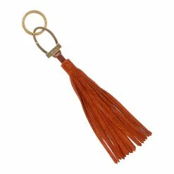 women Longchamp Leather Keychain