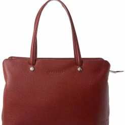 women Longchamp Le Foulonne Top Zip Nylon & Leather Shoulder Tote