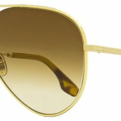 Victoria Beckham Women's Aviator Sunglasses VB133S 702 Gold/Honey Havana 61mm