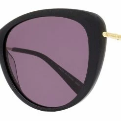 Longchamp Women's Butterfly Sunglasses LO674S 001 Black/Gold 56mm