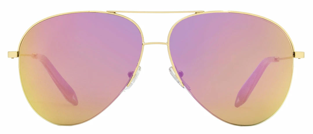 Victoria Beckham Women's Aviator Sunglasses VBS90 C05 Gold 62mm 4 Victoria Beckham Women's Aviator Sunglasses VBS90 C05 Gold 62mm - Image 2