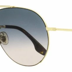 Victoria Beckham Women's Aviator Sunglasses VB213S 756 Gold/Dark Havana 61mm