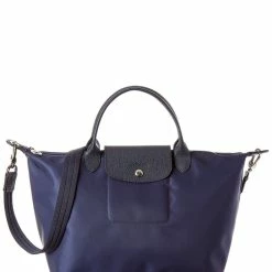 women Longchamp Le Pliage Neo Medium Nylon Short Handle Tote
