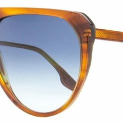 Victoria Beckham Women's Aviator Sunglasses VB600S 223 Brown Melange 62mm