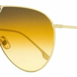 Victoria Beckham Women's Aviator Sunglasses VB208S 702 Gold 64mm