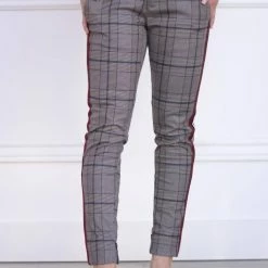 Dear John Denim women Blaire Trouser in Plaid Navy