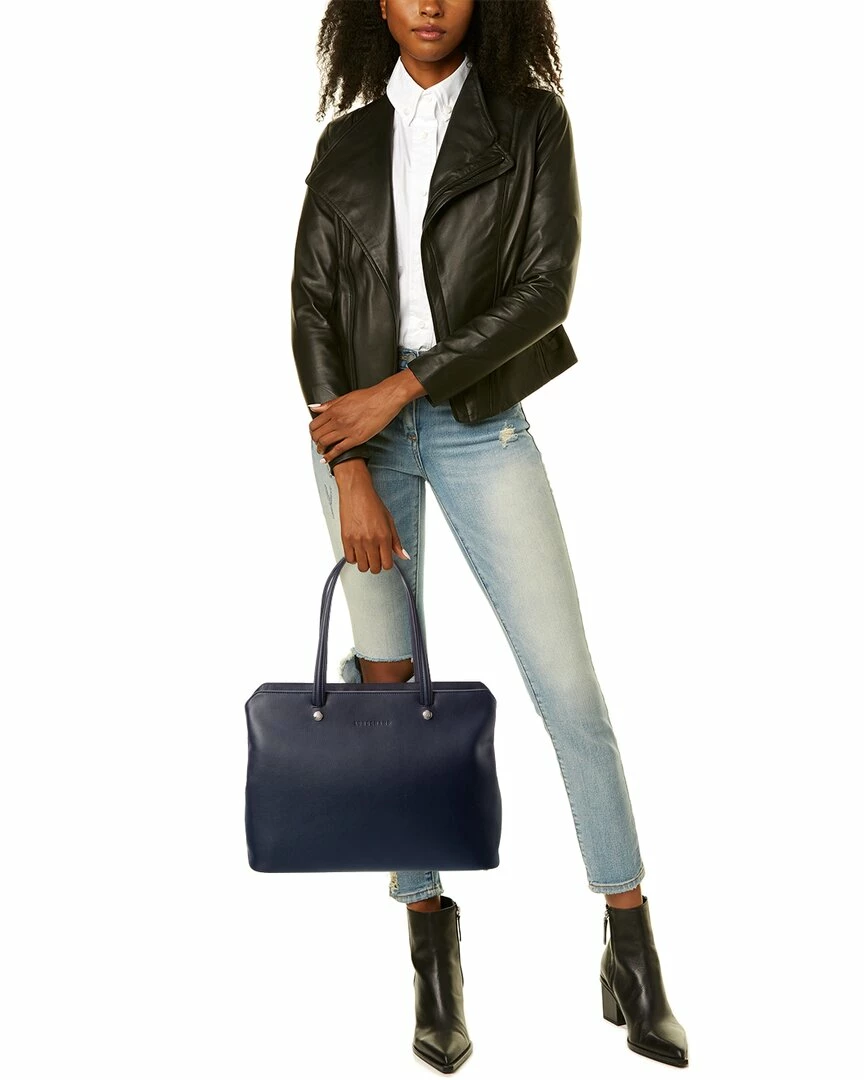 women Longchamp Le Foulonne Leather Tote 6 women Longchamp Le Foulonne Leather Tote - Image 4