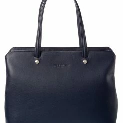 women Longchamp Le Foulonne Leather Tote
