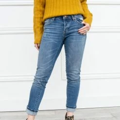 Dear John Denim women Erin Slim Straight Ankle Jean in Reeve