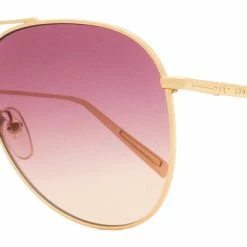 Longchamp Women's Aviator Sunglasses LO139S 770 Gold 59mm